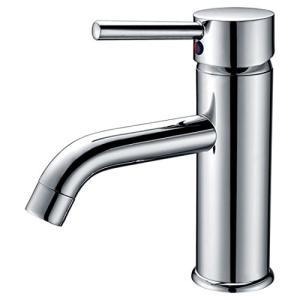 ライフシステム 2サイズから選べる 洗面用 シングルレバー 混合水栓 17cm 30cm 手洗いボウル用 円形 立水栓 洗面台 蛇口 水道 取り付けホ
