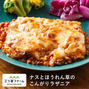 ナスとほうれん草のこんがりラザニア冷凍食品 冷凍弁当 お弁当 おかず カロリー 健康 簡単 洋食｜三ツ星ファーム