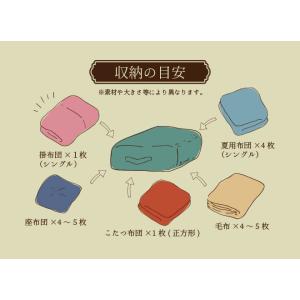 クッションになる掛ふとん収納ケース スクエア型...の詳細画像5