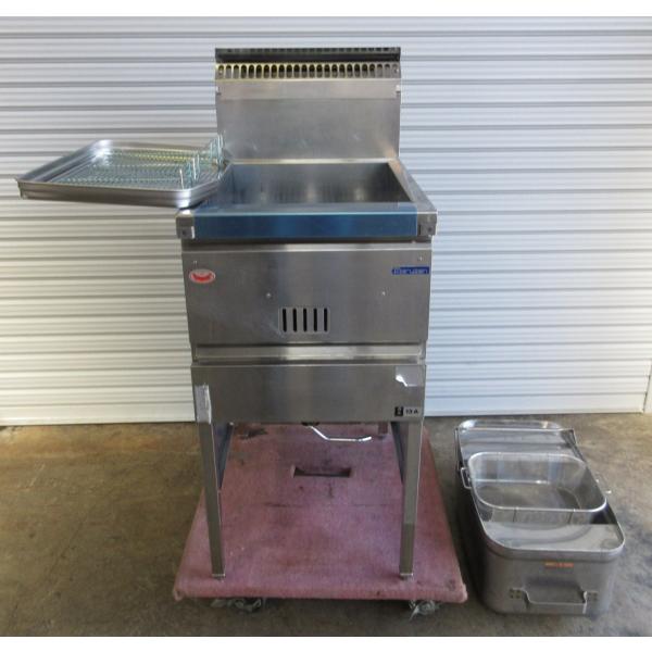 マルゼン 1槽ガスフライヤー MGF-18K 18L W430×D600×H800 都市ガス