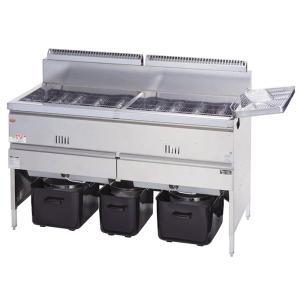 未使用品 2025年 マルゼン 2槽ガスフライヤー MGF-30WK W1330×D600×H800...