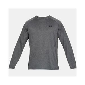 UAテック2.0 ロングスリーブ メンズ 1358562 Carbon Heather / / Black MD