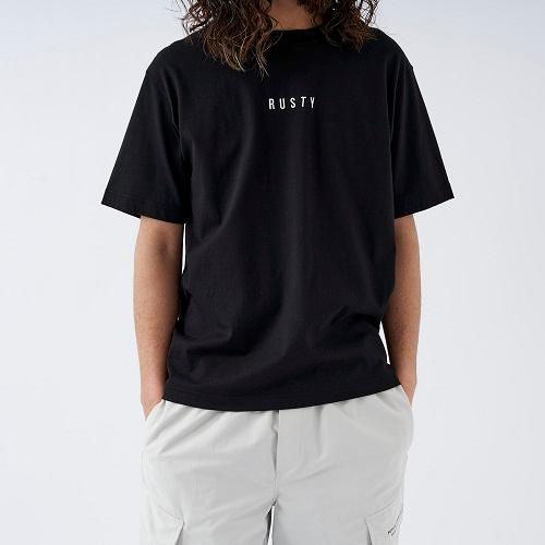 ラスティー RUSTY メンズ 半袖 Tシャツ BASIC FIT 912502-BLK