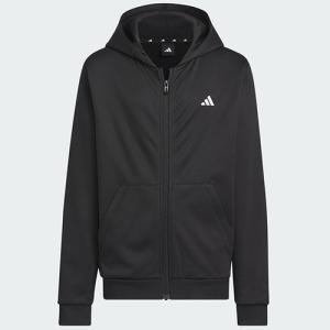 アディダス adidas トレーニング エッセンシャルズ AEROREADY ロゴ ウォーム フルジップパーカー （ジュニア） IK4644の商品画像