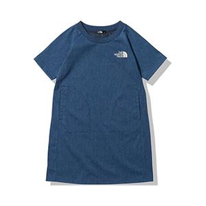 ノースフェイス THE NORTH FACE ガールズ ストレッチデニム マウンテンワンピース（キッズ） NTG12218-LD ポイント利用