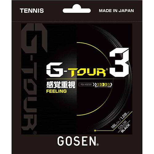 ゴーセン GOSEN G-TOUR3 16L テニス 硬式ガット TSGT30BK