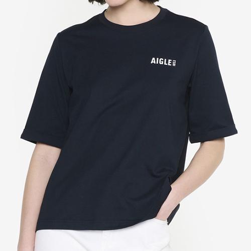 エーグル AIGLE 吸水速乾 ロゴプリントTシャツ（レディース）半袖 ZTFAT50-001
