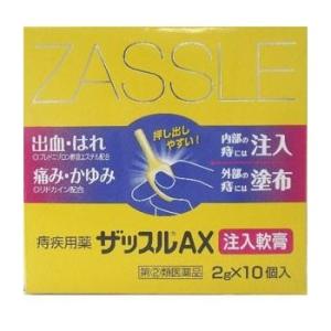 ザッスルAX注入軟膏 2g×10個入 1個 中外医薬生産 【第(2)類医薬品】