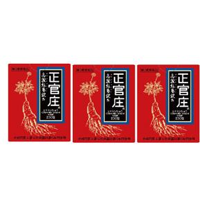 正官庄 高麗紅参錠S 200錠×3個 スノーデン株式会社 【第3類医薬品】
