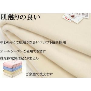 毛布 シングル やわらか 純 綿 綿毛布 厚手...の詳細画像1