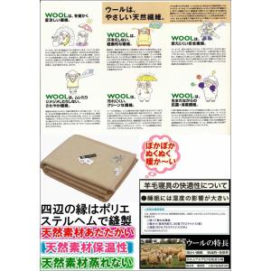 三井毛織 洗える 毛布 メリノ ウール 140...の詳細画像2