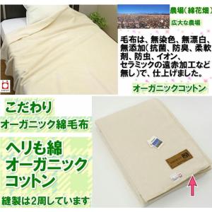 三井毛織 毛布 オーガニック 100% 綿 純...の詳細画像2