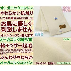 三井毛織 毛布 オーガニック 100% 綿 純...の詳細画像3