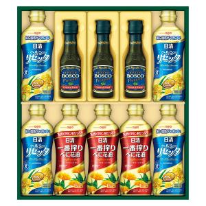 三越 お歳暮 御歳暮 ギフト 食用油 Ｂ００７４０３ 〈日清〉ヘルシーオイル＆ボスコオリーブオイルギフト