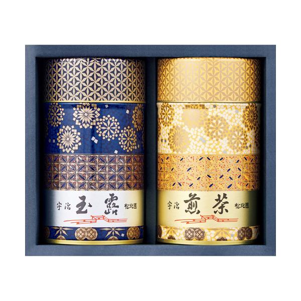 お歳暮 御歳暮 三越 ギフト 煎茶 日本茶 茶葉 Ｂ０８８０１３ 〈松北園〉宇治玉露・煎茶詰合せ