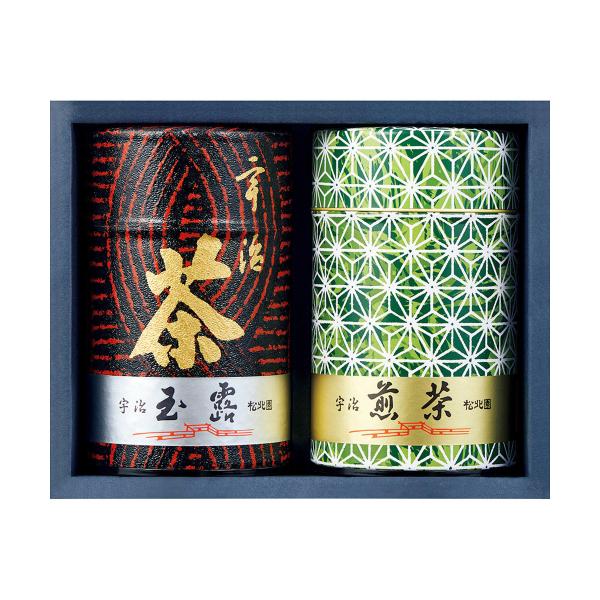 お歳暮 御歳暮 三越 ギフト 煎茶 日本茶 茶葉 Ｂ０８８０３３ 〈松北園〉宇治玉露・煎茶詰合せ