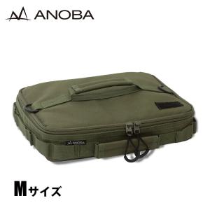 アノバ マルチミニボックス  M フラット オリーブ ANOBA AN088 アウトドア ボックス キャンプ バッグ 収納 ポーチ ギアケース LEDライト LEDランタン｜mitsuyoshi