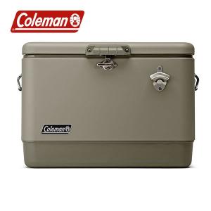 コールマン スチールクーラーボックス Coleman コールマン スチールベルトクーラー 54qt / ステンレス