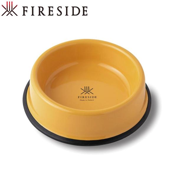 ファイヤーサイド 琺瑯キャットボウル 50071 ペットフード 黄 食器 ペット用 滑り止め フード...