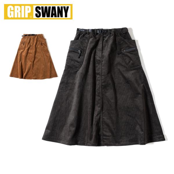 GRIP SWANY(グリップスワニー) スカート ウィメンズ コーデュロイ キャンプ スカート G...