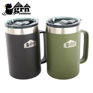 grn outdoor CANPAI ジョッキ GO1475F ビールジョッキ アウトドア タンブラー キャンプ マグカップ マグ フタ付 540ml｜ニッチ・リッチ・キャッチ