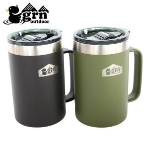 grn outdoor CANPAI ジョッキ GO1475F ビールジョッキ アウトドア タンブラー キャンプ マグカップ マグ フタ付 540ml｜mitsuyoshi