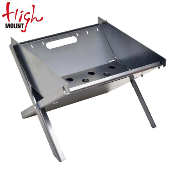 ハイマウント ファイヤーピットデュオ 22900 焚火台 焚き火台 たき火台 アウトドア 黒皮鉄 キ...