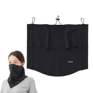 【廃番倉庫へ20250603YI】ロゴス クールフェイスマスク ブラック 81690267 冷感 マスク キャンプ用品