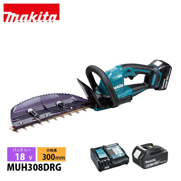 マキタ（makita） 18V 充電式ヘッジトリマ 300mm 偏角拝み刃 バッテリー ・充電器付き...