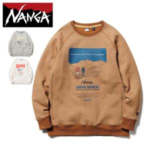 ナンガ  エコハイブリッドキャンピングマナープリントスウェットシャツ
