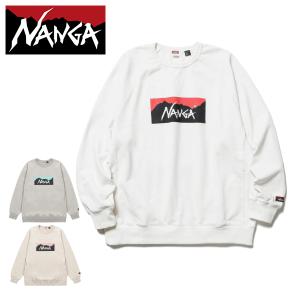 ナンガ  エコハイブリッドボックスロゴスウェットシャツ NW2311-1F201 アウトドア ウェア 2023年モデル NANGA