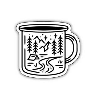 NWプリントステッカー CAMPING MUG 0345