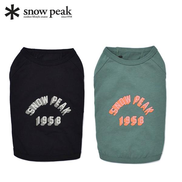 スノーピーク  ドッグカレッジ Tシャツ DS-25AU001 ペットウェア キャンプ用品 犬 服 ...