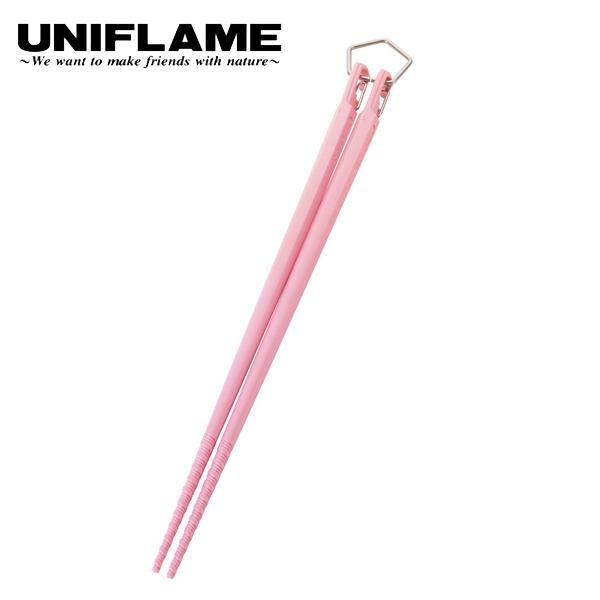 ユニフレーム  カラ箸 パステルピンク 666555  キャンプ用品