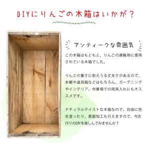 りんごの木箱 2個セット ランクBの詳細画像1