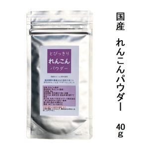 国産 野菜 粉末 パウダーれんこん 40g レンコン 蓮根