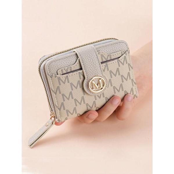 新作リッチテクスチャー レターウォレット マルチカードスロット ショートスタイル 小さい女性バッグ ...