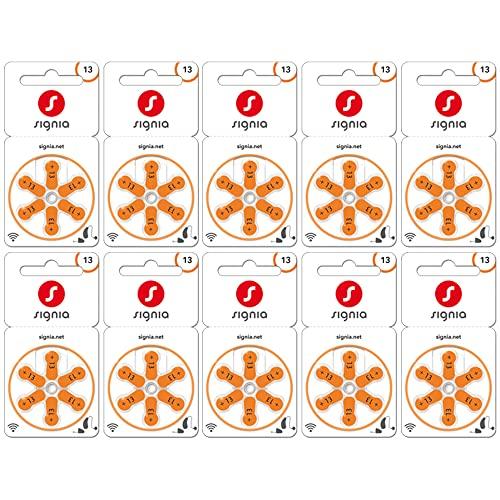 シグニア 補聴器用空気電池　PR48(13) 【オレンジ色】　１０パックセット