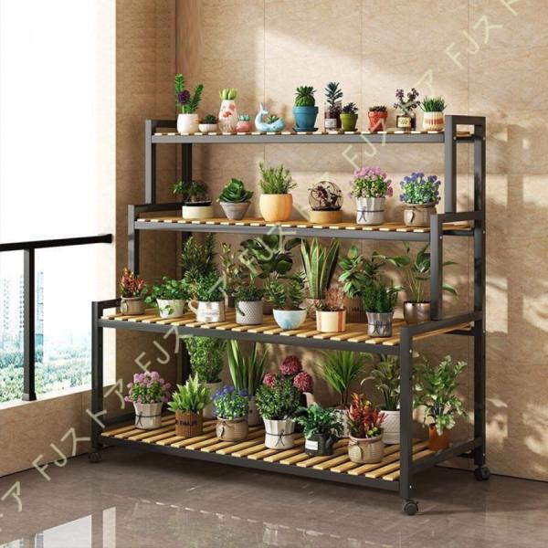 植物スタンド 園芸ラック 飾り棚 フラワースタンド 幅 80 100 120cm プランターラック ...