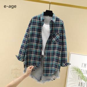 シャツ レディース チェックシャツ 長袖シャツ...の詳細画像4