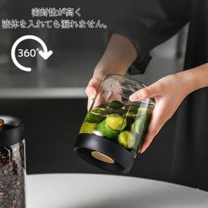 真空 保存容器 コーヒー豆収納 豆収納 4サイ...の詳細画像3