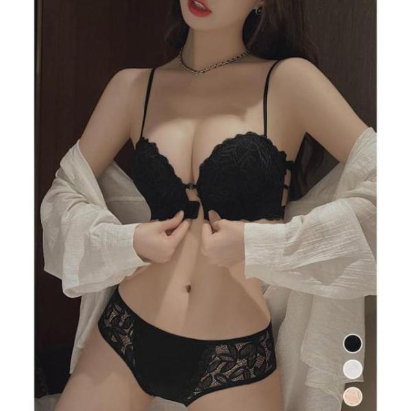 フロントホック ブラジャーショーツセット【ゆうパケット可】