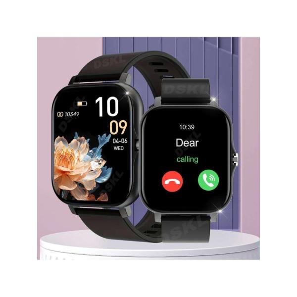 男女兼用スマートウォッチ、情報リマインダー、音楽再生、電話応答機能付き