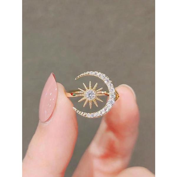 1個 EU/中東スタイル 太陽と月のデザイン 2025年 ファッション/神話的モチーフ 高品質 銅製...