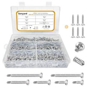 200本入 なべ ドリルビス ステンレス ドリルネジ セット