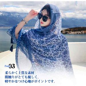 夏新作 ストール 大判 スカーフ 薄手 羽織り...の詳細画像5