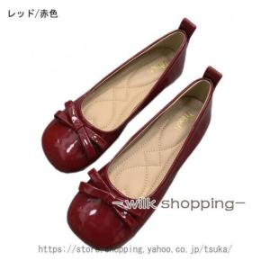 パンプス バレエシューズ フラット ぺたんこ ...の詳細画像2