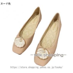 パンプス バレエシューズ フラット ぺたんこ ...の詳細画像5