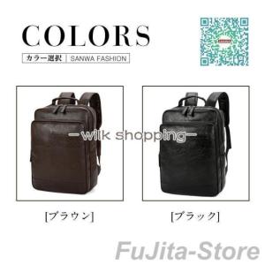 リュック メンズ リュックサック 本革 牛革 ...の詳細画像2