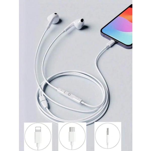 Type-C 有線イヤホン USB-C イヤホン マイク付き リモコン内蔵 高音質 重低音 ステレオ...